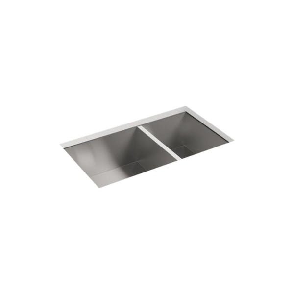 Under-Mount Large/Medium Kitchen Sink, 32" X 18-5/16" X 9-5/16"